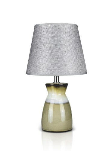 К-F665-6&quot; Grey+Grey shade H33см (24) светильник на [01090409] К-F665-6" Grey+Grey shade H33см (24) светильник настольный
