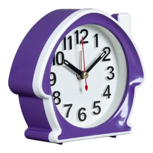 В6-006 (в кор.40шт) - Будильник кварц, корпус фиол [01095619] В6-006 (в кор.40шт) - Будильник кварц, корпус фиолетовый с белым "Классика" "Рубин", размер: 11,7х10,5х4,5см, материал: пластик, стекло,металл, механизм с дискретным ходом.