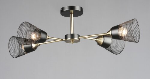 ВР-N6782/4 AB+BK L700*W410*H220мм (4) светильник п [01109740] ВР-N6782/4 AB+BK L700*W410*H220мм (4) светильник потолочный