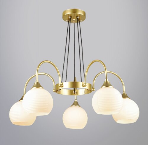 ВР-N6837/5 GD D625*H550мм (4) светильник потолочны [01109747] ВР-N6837/5 GD D625*H550мм (4) светильник потолочный