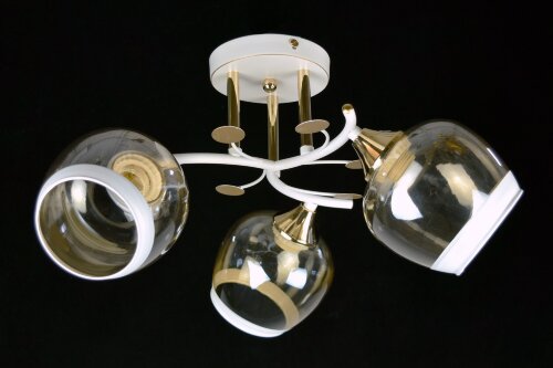 МС-DA5143A/3 WH+FGD (6) АКЦИЯ светильник потолочны [01097028] МС-DA5143A/3 WH+FGD (6) АКЦИЯ светильник потолочный