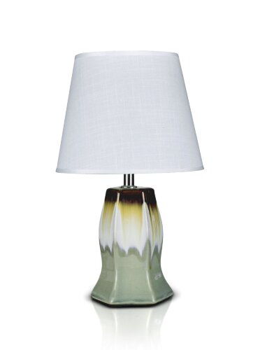 К-F673-6&quot; Grey+White shade H33см (24) светильник н [01104469] К-F673-6" Grey+White shade H33см (24) светильник настольный