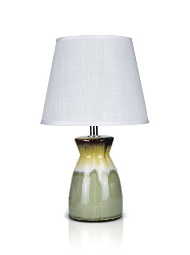 К-F665-6&quot; Grey+White shade H33см (24) светильник н [01104459] К-F665-6" Grey+White shade H33см (24) светильник настольный
