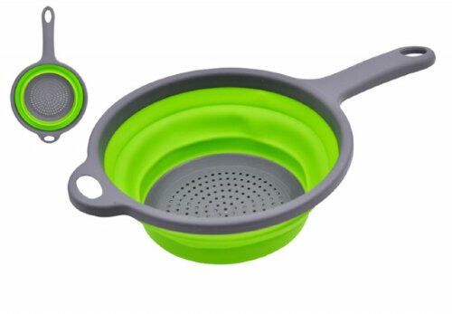 00104256 (в уп.100шт.) - Дуршлаг складной 34х19х8с [01110276] 00104256 (в уп.100шт.) - Дуршлаг складной 34х19х8см, 104256, материал: силикон, пластик