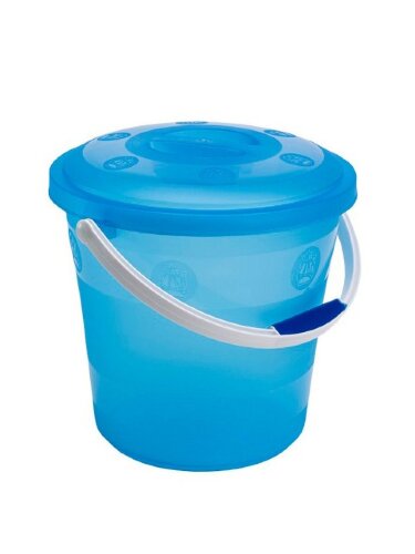 83610-РСВ (в уп.10шт.) - Ведро 9л фирменное с крыш [01096027] 83610-РСВ (в уп.10шт.) - Ведро 9л фирменное с крышкой "Бриг"