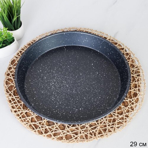 733821 (в уп.50шт.) - Форма для выпечки Круг 29х4с [01111588] 733821 (в уп.50шт.) - Форма для выпечки Круг 29х4см. Мрамор / RSD-20 /, материал: металл.