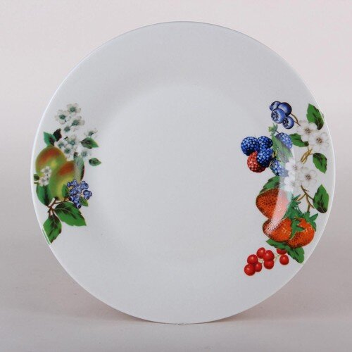 537388-РСВ (в уп.1шт.) - Тарелка десертная Коралл [01110233] 537388-РСВ (в уп.1шт.) - Тарелка десертная Коралл Summer berries ZX2432-8FP 20см, материал: фарфор.