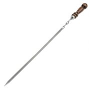 2К-442 (в уп.20шт.) - Шампур нерж., с узором и дер [01108647]