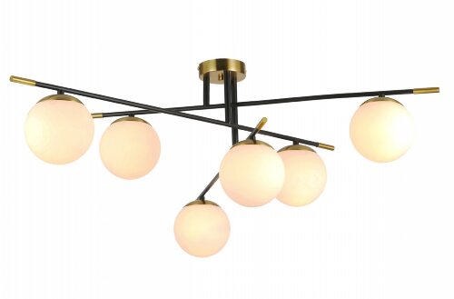 MDG40060/6 BK+COPPER, D850*H330мм, E27*6*60W, (1) [01109197] MDG40060/6 BK+COPPER, D850*H330мм, E27*6*60W, (1) светильник потолочный