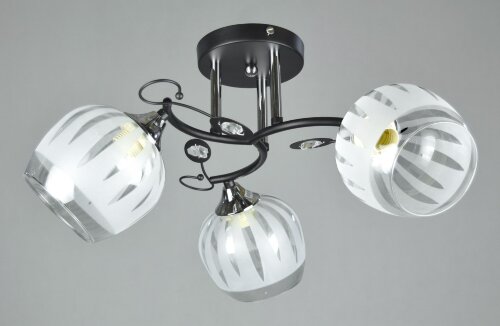 МС-DA5145B/3 BK+CR (6) АКЦИЯ светильник потолочный [01097032] МС-DA5145B/3 BK+CR (6) АКЦИЯ светильник потолочный