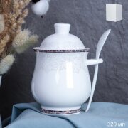 729671 (в уп.48шт.) - Банка для мёда с ложкой 320м [01106917]