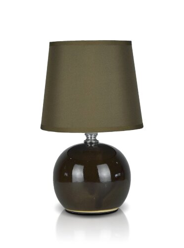 А-LE728 Brown+Brown абажур,  размер: 160*160*250мм [01103770] А-LE728 Brown+Brown абажур,  размер: 160*160*250мм (24) светильник настольный