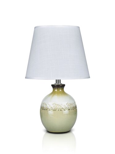 К-F668-5,5&quot; Grey+White shade H32см (24) светильник [01104467] К-F668-5,5" Grey+White shade H32см (24) светильник настольный
