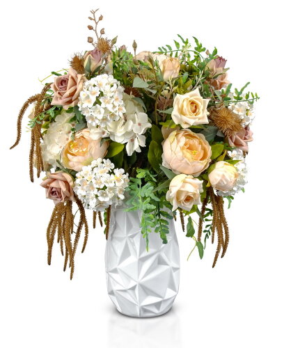 Букет в керамической вазе,  размер: высота 60 см, [01091169] Букет в керамической вазе,  размер: высота 60 см, ширина 50 см.т РУЧНАЯ РАБОТА