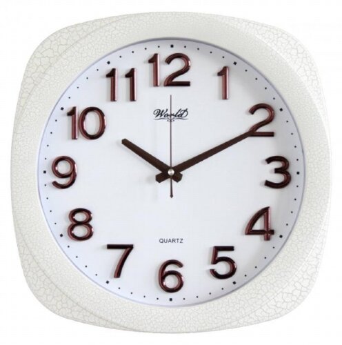 2535-R WH (в уп.10шт.) - Часы настенные WORLD,cве [01099584] 2535-R WH (в уп.10шт.) - Часы настенные WORLD,cветонакопительные накладные цифры- светятся в темноте, кварцевый механизм плавного хода, размер: 380*380*45 мм, материал: пластик, стекло.