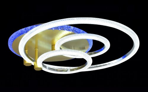 Х20456/1+2+1 CR+SGD подсветка RGB LED 66W 3000K-40 [01103561] Х20456/1+2+1 CR+SGD подсветка RGB LED 66W 3000K-4000K-6000K диммер (5) светильник потолочный