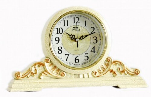 3830-R WG (в кор.10шт.) - Часы настольные WORLD, к [01089863] 3830-R WG (в кор.10шт.) - Часы настольные WORLD, кварцевый механизм плавного хода от бат АА, размер: 250х420х75мм, материал: пластик, стекло.
