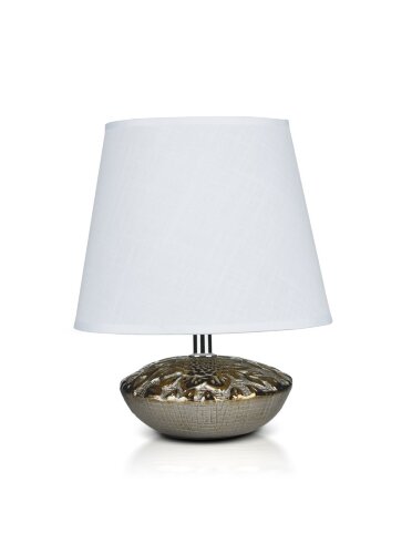 К-HY201 Bronze+White shade H21см (24) светильник н [01104506] К-HY201 Bronze+White shade H21см (24) светильник настольный