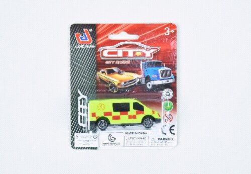 47067 Машина "Служба спасения" Городские машины св [01092571] 47067 Машина "Служба спасения" Городские машины свободного катания в ассорт.на карт  13*11*3,2 см.