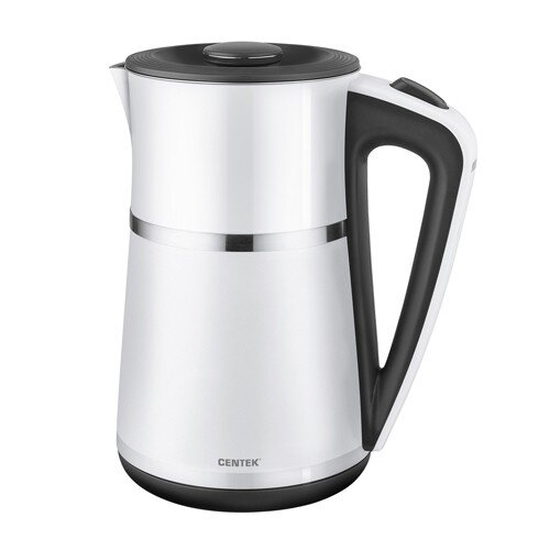 500498-РСВ (в уп.1шт.) - Чайник электрический Cent [01111126] 500498-РСВ (в уп.1шт.) - Чайник электрический Centek CT-0028 белый, 1,7л, 2200Вт двойной корпус-сталь+пластик, двойная стенка, материал: нерж.сталь, пластик.
