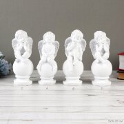 696066 (в уп.96шт.) - Фигурка Ангел на шаре H=15см [01105767]