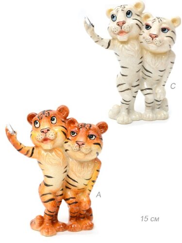 678985 (в уп.24шт.) - Фигурка "Тигр" Символ года 2 [01037808] 678985 (в уп.24шт.) - Фигурка "Тигр" Символ года 2022", H=15см. / YX11052AC /, материал: полистоун.