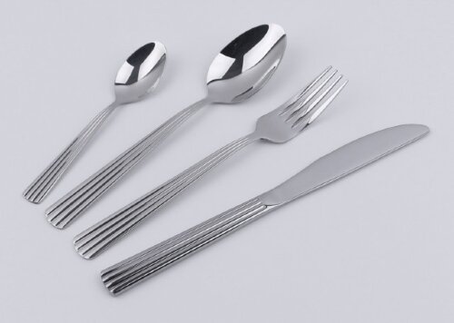 BK-6542 (в уп.8наб.) - Набор стол.приборов 24пр. ( [01111261] BK-6542 (в уп.8наб.) - Набор стол.приборов 24пр. (Ложка столовая – 6шт, ложка чайная – 6шт, вилка столовая – 6шт, нож - 6шт.) Толщина приборов – 2,5мм, толщина ножа 5мм, поверхность зеркальная, подходит для мойки в посудомоечной машине. Материал: нержавеющая сталь.