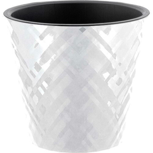 478422-РСВ (в уп.9шт.) - Горшок для цветов "Манхэт [01105189] 478422-РСВ (в уп.9шт.) - Горшок для цветов "Манхэттен" D190мм, 3,3л c дренажной вставкой, белоснежный жасмин IG6702