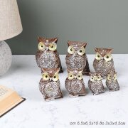 707461 (в уп.36шт.) - Статуэтки Совы, набор 7шт. ( [01106834]