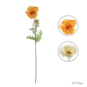 689777 (в уп.288шт.) - Цветок искусственный Мак 74 [01102601]