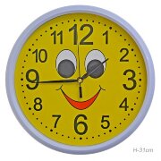651635 (в уп.30шт.) - Часы настенные "Смайлик", ра [01097472]