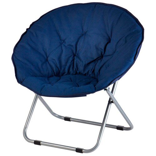 434201-РСВ (в уп.1шт.) - Кресло "Луна" 120кг, цвет [01106220] 434201-РСВ (в уп.1шт.) - Кресло "Луна" 120кг, цвет синий арт.103893, размер: 77х77х78см, материалы:  сталь (диаметр 22 мм, толщина: 0,7 мм), ПП-хлопок.
