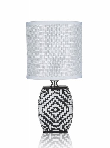 В-HS7953 black+white shade, размер: 130*130*260мм [01103956] В-HS7953 black+white shade, размер: 130*130*260мм (24) светильник настольный