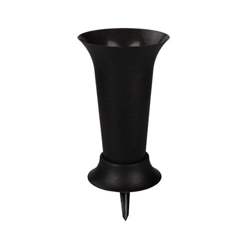 195203-РСВ (в уп.12шт.) - Ваза для цветов под срез [01090543] 195203-РСВ (в уп.12шт.) - Ваза для цветов под срезку с колышком (D190мм, высота 410мм), (чёрный) М5143