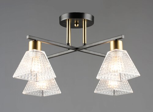 ВР-N7037/4 BK+COP D465*H240 мм (4) светильник пото [01110158] ВР-N7037/4 BK+COP D465*H240 мм (4) светильник потолочный