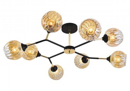 МС-XA1358/8 BK+FGD (2) светильник потолочный [01102803] МС-XA1358/8 BK+FGD (2) светильник потолочный