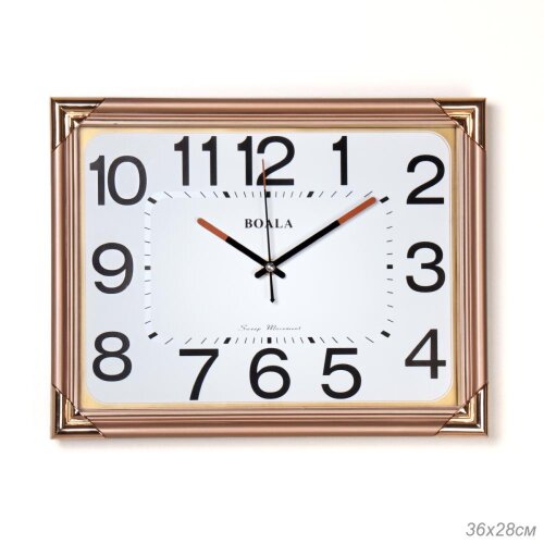 735273 (в уп.20шт.) - Часы настенные 36х28см. / T2 [01107694] 735273 (в уп.20шт.) - Часы настенные 36х28см. / T2947-2 /, материал: пластик, стекло, металл.