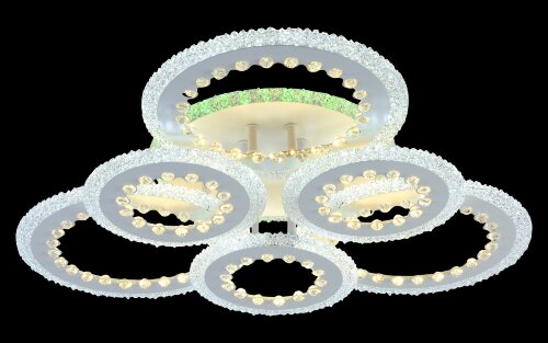 МС-LI8451С/3+3  WH (RGB) Led 130W+4W 3000K+4000K+6 [01100210] МС-LI8451С/3+3  WH (RGB) Led 130W+4W 3000K+4000K+6500K диммер (1) светильник потолочный