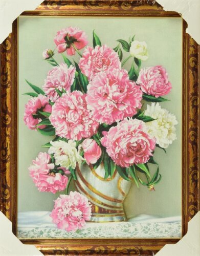 30*40 13 - Репродукция картины Пионы в вазе [01083890] 30*40 13 - Репродукция картины Пионы в вазе