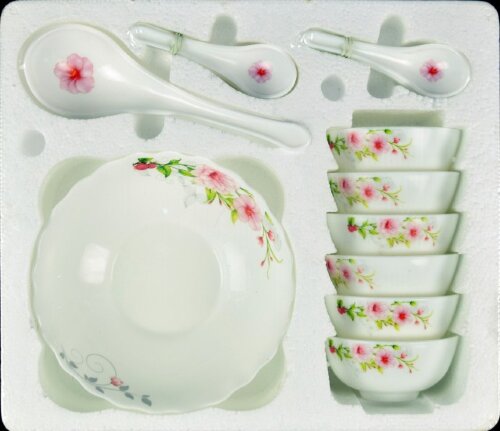 14A-61121 (в кор.6наб.) - Столовый набор 14пр.( 6 [01086015] 14A-61121 (в кор.6наб.) - Столовый набор 14пр.( 6 салатников 4.5"(115 мм) + 6 ложек 5.5"(140 мм)+ 1 салатник 8"(200 мм)+1 ложка 8.5"(215 мм.)