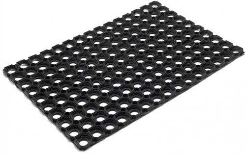 18174-РСВ (в уп.10шт.) - Коврик резиновый грязезащ [01095637] 18174-РСВ (в уп.10шт.) - Коврик резиновый грязезащ. со сквозн.отверстиями (400х600 мм) толщ.16мм РТИ