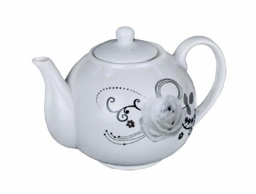 BK-6896 (в уп.12шт.) - Чайник заварочный 1,1л. "Kl [01036571] BK-6896 (в уп.12шт.) - Чайник заварочный 1,1л. "Klio" , высота - 14,6см, подходит для чистки в посудомоечной машине, материал: фарфор.