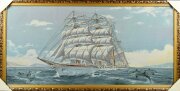 60*120 32 "Корабль" Картина гобелен [01084791]