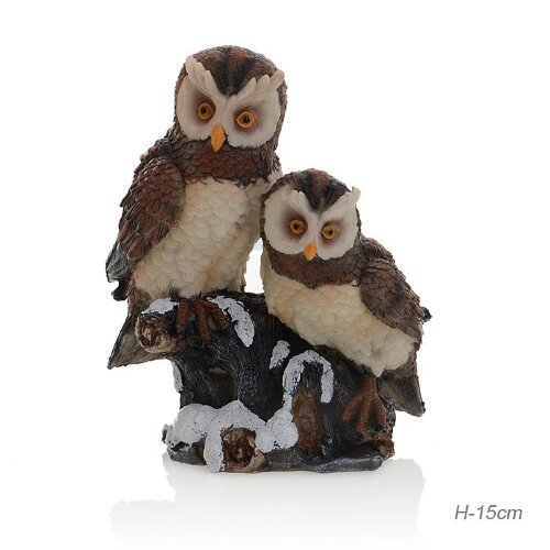 628438 (в уп.72шт.) - Статуэтка Совы на ветке 15см [01106836] 628438 (в уп.72шт.) - Статуэтка Совы на ветке 15см. / 1711/1712 /, материал: полистоун, с текло.