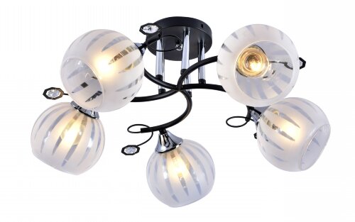 МС-XA1259B/5 BK+CR (4) АКЦИЯ светильник потолочный [01096909] МС-XA1259B/5 BK+CR (4) АКЦИЯ светильник потолочный