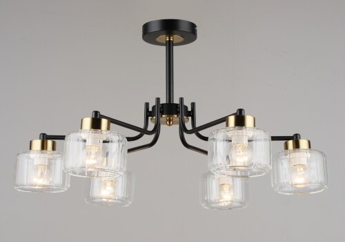 ВР-N6834/6 BK+COP D660*H360мм (4) светильник потол [01109720] ВР-N6834/6 BK+COP D660*H360мм (4) светильник потолочный