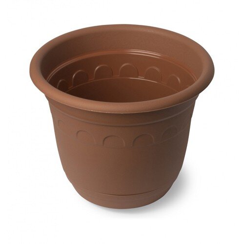 92409Т-РСВ (в уп.12шт.) - Горшок для растений "Кол [01095136] 92409Т-РСВ (в уп.12шт.) - Горшок для растений "Колывань" 3,7л. Д22см с поддоном С94 (корич.) Барнаул