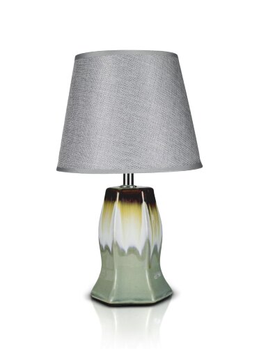 К-F673-6&quot; Grey+Grey shade H33см (24) светильник на [01090406] К-F673-6" Grey+Grey shade H33см (24) светильник настольный