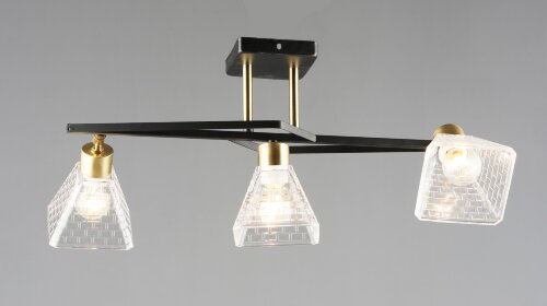 ВР-N6972/3 BK+COP L525*W370*H245 мм (6) светильник [01110148] ВР-N6972/3 BK+COP L525*W370*H245 мм (6) светильник потолочный