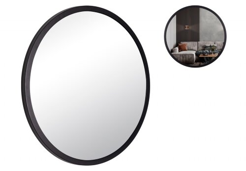 6066-Z1 (1) Зеркало интерьерное настенное в кругло [01106791] 6066-Z1 (1) Зеркало интерьерное настенное в круглом корпусе из металла  d=60, черный Рубин